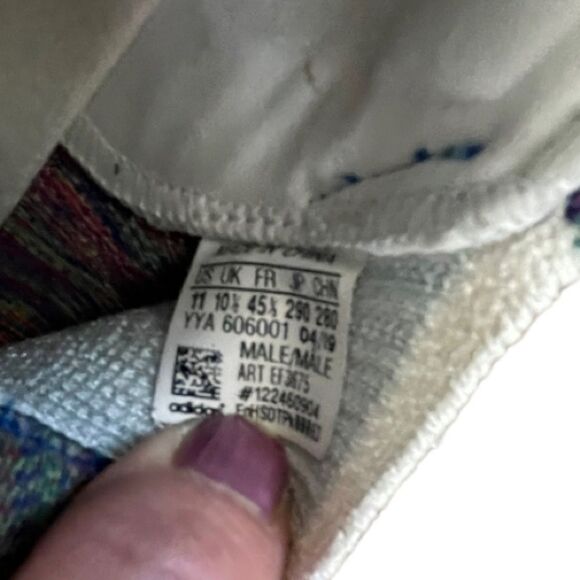 Adidas ultra boost laced mid top multicolor pastel cloth sneakers men’s size 11 main image 7